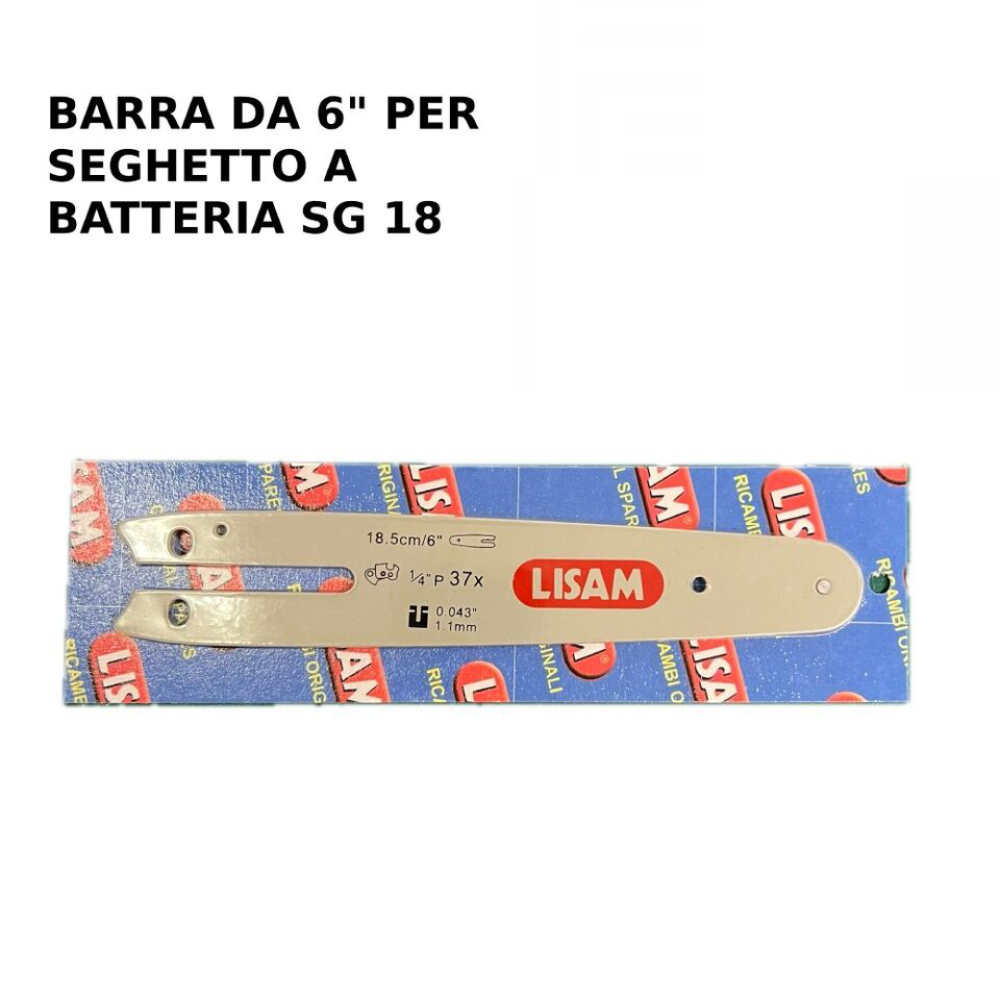 Barra 6 per catena da 37 maglie originale per seghetto LISAM SG 18