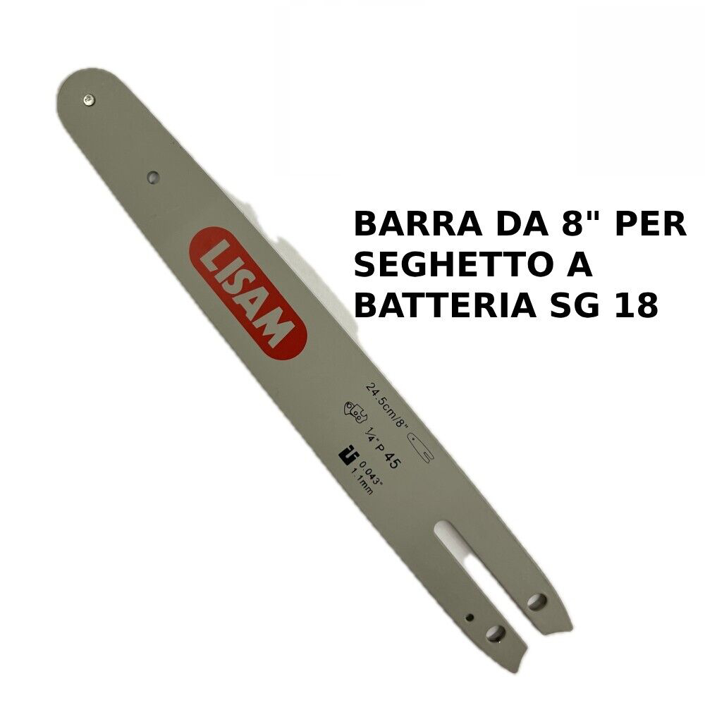 Barra 8 per catena da 45 maglie originale per seghetto LISAM SG 18