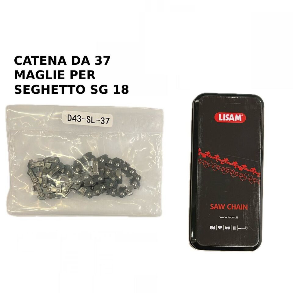 Catena da 37 maglie per barra 6” originale per seghetto LISAM SG 18